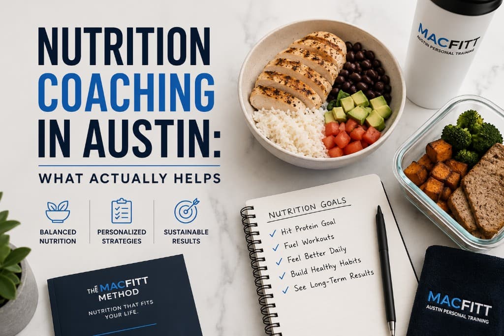 Nutrition coaching in Austin — MacFitt meal prep, nutrition goals, and sustainable fat loss guidance